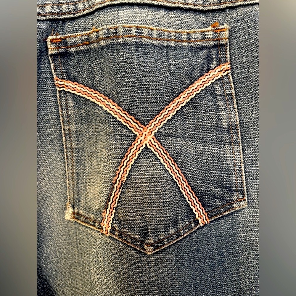 NWT Urban Outfitters Size 8 Remade Renegade Brand Wide Flare Blue Denim Jeans - Picture 6 of 8